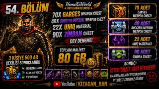Bölüm 54 I 70x GARGES WEAPON CHEST & 22x UNİQ MATERİAL  I Kutuların Efendisi I  