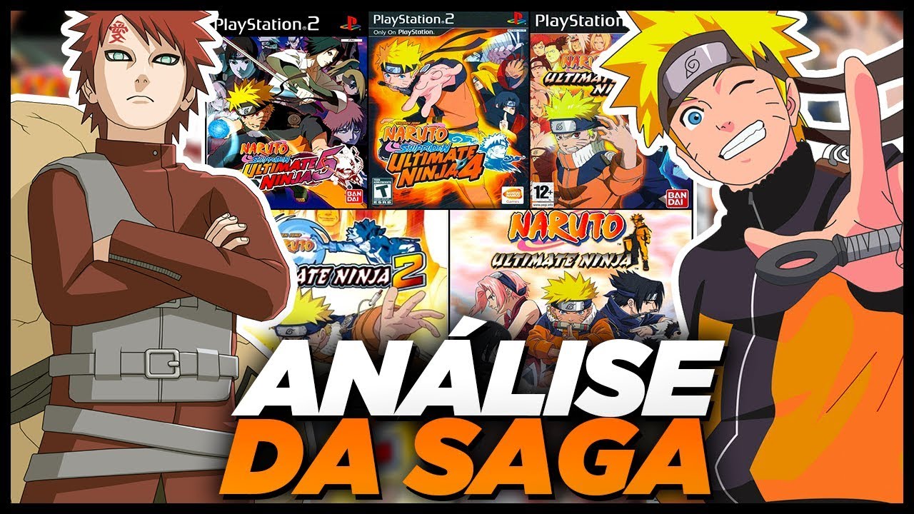 SAGA Naruto Ultimate Ninja: ANÁLISE COMPLETA de todos os JOGOS