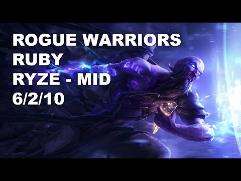 Rogue Warriors Ruby Mid Ryze vs Neeko - KR Challenger Rank Game