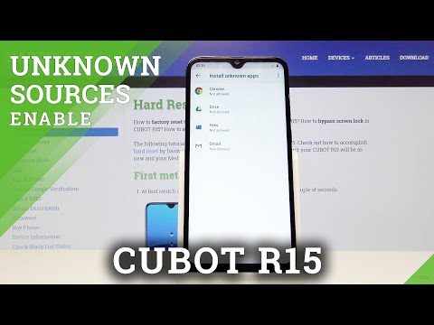 How to Enable Unknown Sources in CUBOT R15 - Download Application