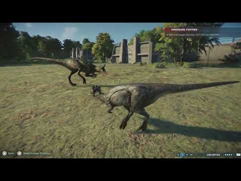 Jurassic World Evolution 2: (Modified) Dracorex vs Australovenator