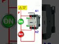Contactor Holding wiring, Hold On Circuit , Contactor wiring diagram, push button switch connection