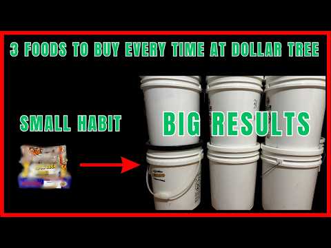 Build Your Emergency Food Supply For $5 at Dollar Tree: The 3 Foods To Get!