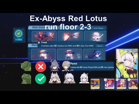 【Honkai Impact 3 SEA】Ex-Abyss Red Lotus 334eh  run floor 2-3 KMB/SA/CH