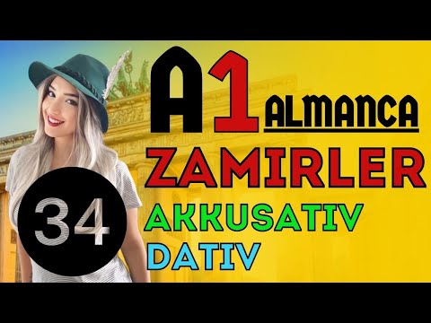 34. Ders | [A1] | Almanca Kişi Zamirleri Nominativ, Akkusativ, Dativ