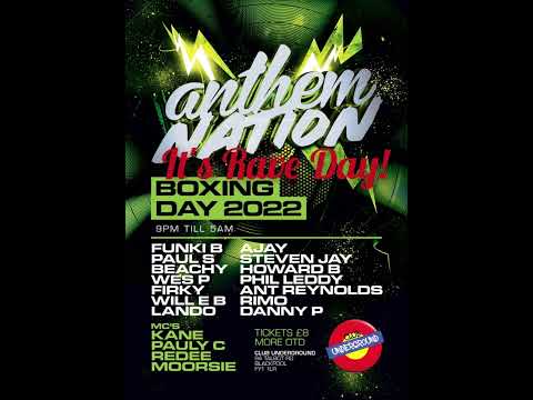 Dj Wes P Dj Will-E-B With Mc Moorsie Anthem Nation | Boxing Day 2022 | Club Underground