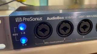 Video thumbnail for PreSonus AudioBox 1818VSL 24Bit/96K USB 2.0 Recording interface - w/ AC Adapter by Amplified Acoustics