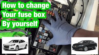 Changing the fuse box on a chevy Impala and Malibu