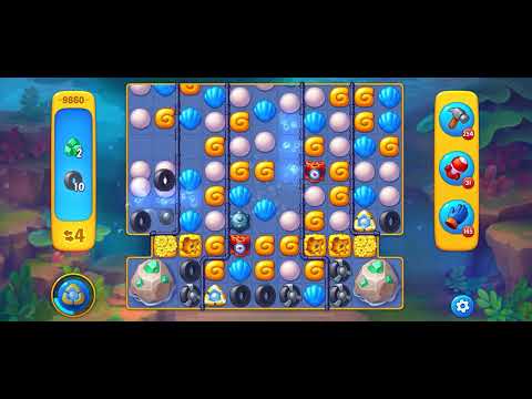 Fishdom level 9860 no boosters フィッシュダム ノーマル