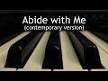 Abide with Me (contemporary version) - piano instrumental cover with lyrics