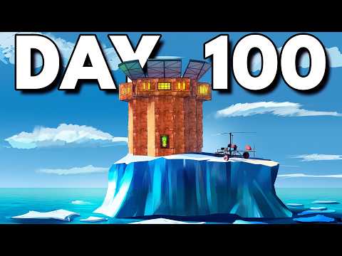 I Survived 100 Days Solo on an Iceberg (5 Raid Defenses)