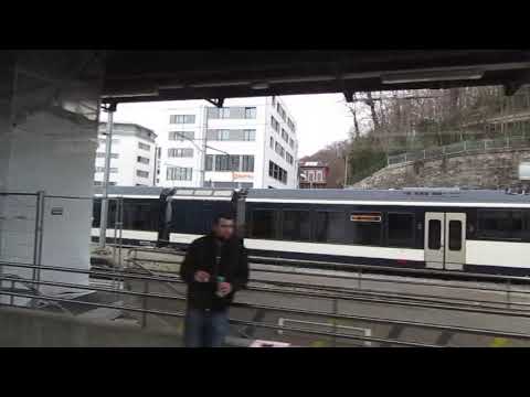 Switzerland Vevey train station