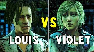 Appeal to Louis vs Appeal to Violet All ENDINGS - The Walking Dead The Final Season