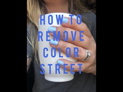 How to remove Color Street nail polish strips - EASY - YouTube