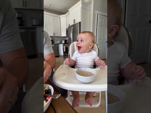 The sneaky fruit thief strike again! 🍉👶#babylaughs #dadandson #viralreels #funny #baby