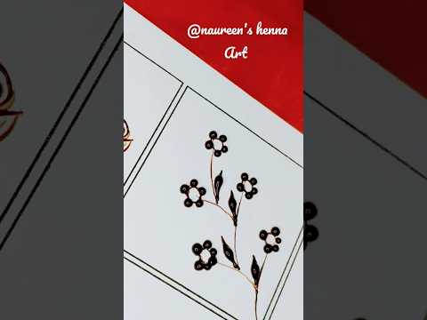 Little Henna flowers 🌹 #shorts #youtubeshorts