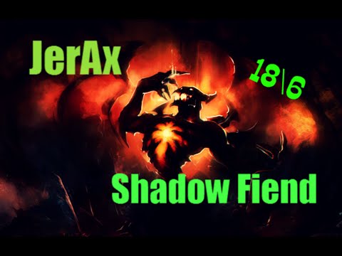 JerAx playing Shadow Fiend(Sf) 18/6 - Ranked match gameplay-Team Liquid