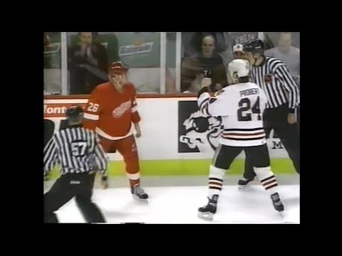 Red Wings - Blackhawks rough stuff 1/5/97