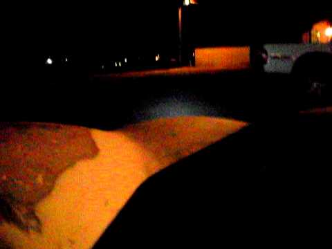 Velomobile - checking vision at night 1st time...