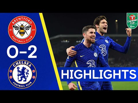 Brentford 0-2 Chelsea | Late Goals The Difference as Blues Reach The Semis! 🔥| Highlights