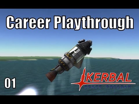 Kerbal Space Program - Episode 1 - Career Mode - Science Gathering Missions - First Look