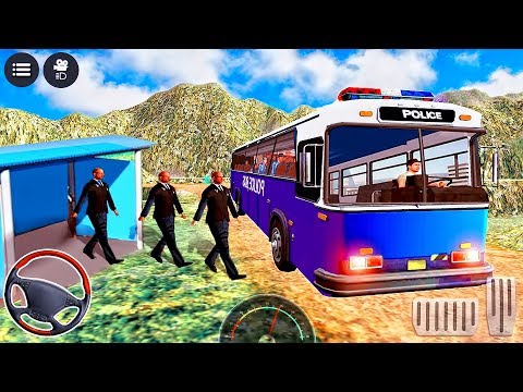 Offroad Police Bus Driving Simulator Hill Driver - Android GamePlay