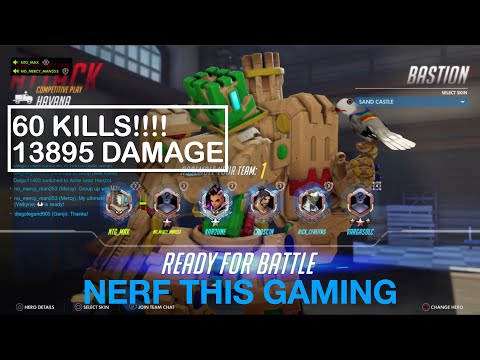 60 KILLS!!! MAX loses his mind - Overwatch Competitive Gameplay