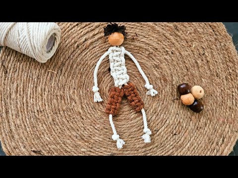 Macrame boy doll | tutorial for beginners | How to make macrame male doll | DIY boy doll