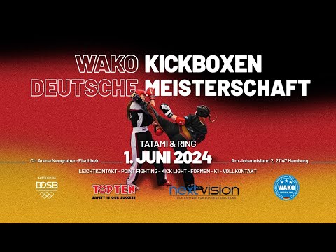 Deutsche Meisterschaft 2024 - WAKO Kickboxen - Ring - Vollkontakt & K1