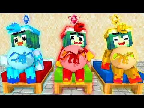 GA Animations - Monster School : Baby Zombie x Squid Game Doll Pregnant Animal - Minecraft Animation