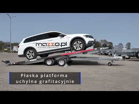 Laweta LORRIES PLI30-5021 BL ze ZINTEGROWANYMI najazdami DMC3000kg UCHYLNA, LAMPY LED