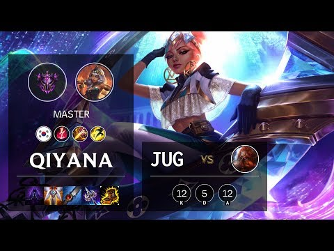 Qiyana Jungle vs Gragas - KR Master Patch 10.4