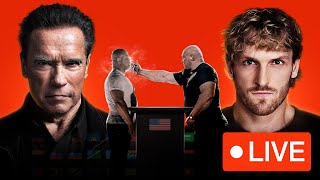 Logan Paul & Arnold Schwarzenegger | Slap Fighting Championship (Official Live Stream) video