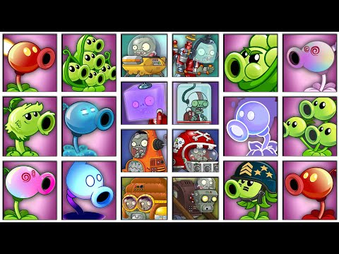 Every Peashooter vs Team Far Future Zombies - Who's Best Plant? - PvZ 2 Challenge