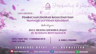 Download lagu [LIVE] Majelis Ahbabuzzahro Pembacaan Hadrah Basaudan Sekaligus Haul Ibunda Hj.Rusdiana Binti Makmur mp3