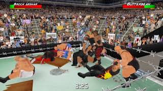 Wrestling Empire 12 Man barbed wire ropes Hardcore Elimination!!!