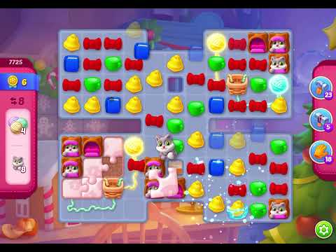 HomeScapes Level 7725 no boosters (17 moves)