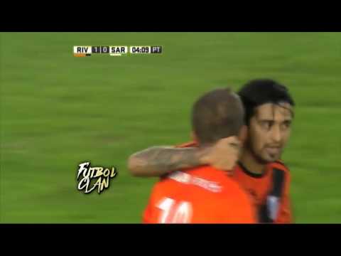 Gol de Ivan Alonso. River Plate - Sarmiento (Junin) - Torneo de primera división 2016-