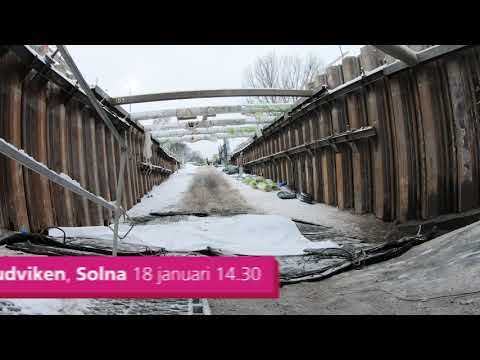 Första sprängningen för arbetstunneln i Södra Hagalund