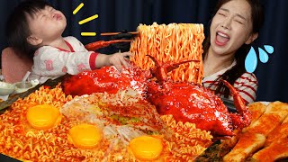 Download lagu [Mukbang ASMR] The First Snow With Miso ❄ Spicy Blue Crab Ramen Seafood Ramyun Ssoyoung mp3
