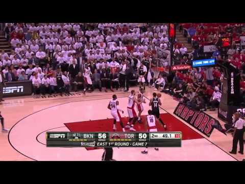 NBA, playoff 2014, Raptors vs. Nets, Round 1, Game 7, Move 31, Marcus Thornton, 3 pointer