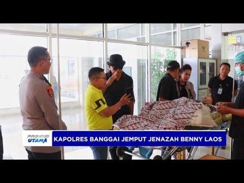 KAPOLRES BANGGAI JEMPUT JENAZAH BENNY LAOS DI BANDARA LUWUK