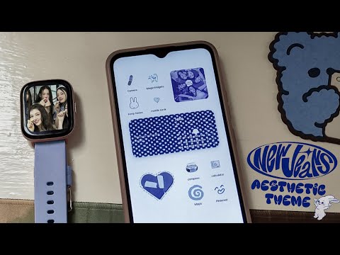 NewJeans Blue Kpop Theme 🐇 iOS15 on Realme c11 2021 - How To Have An Aesthetic Android Phone