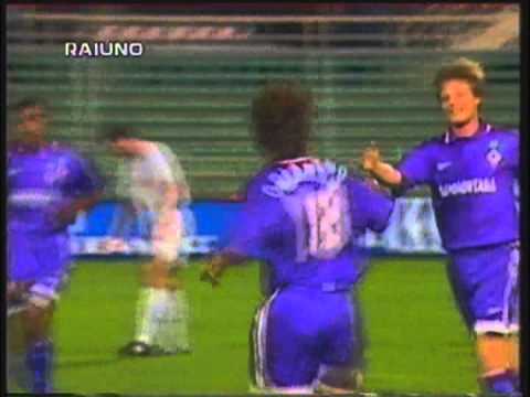 1996 September 26 Fiorentina Italy 1 Gloria Bistrita Romania 0 Cup Winners Cup