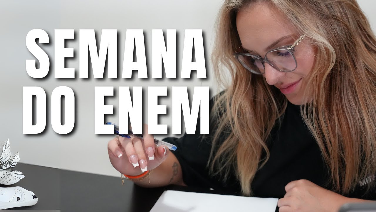 CRONOGRAMA PERFEITO PARA A SEMANA DO ENEM