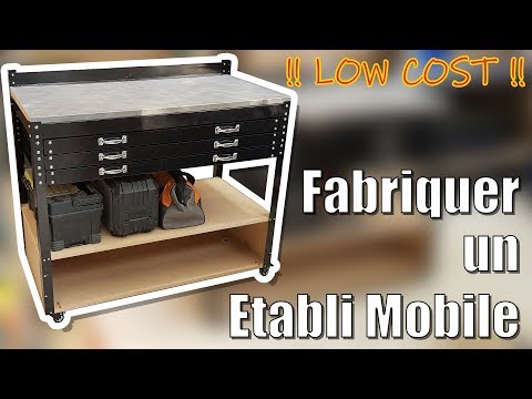 DIY - Fabriquer un ETABLI MOBILE LOWCOST