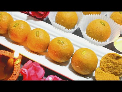 Besan Laddu Recipe l Diwali Special Besan ke Ladoo l दानेदार बेसन के लडडू l Besan Ladoo At Home