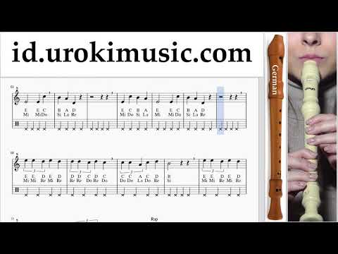 Cara Bermain Suling Recorder (G.) Marshmello & Anne-Marie - FRIENDS Tutorial Tab um-i592