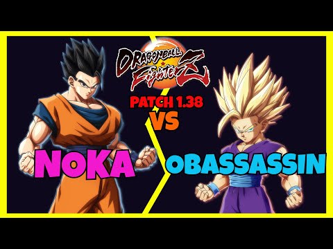 DBFZ - NOKA vs OBASSASSIN gameplays (Goku Black, Beerus, Adult Gohan vs Teen Gohan, Hit, Trunks)