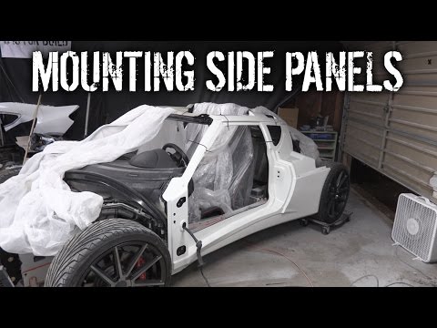 Budget Lotus Evora Pt 32 - Mounting Side Panels